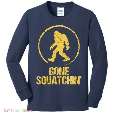 Gone Squatchin Kids Long Sleeve Shirt