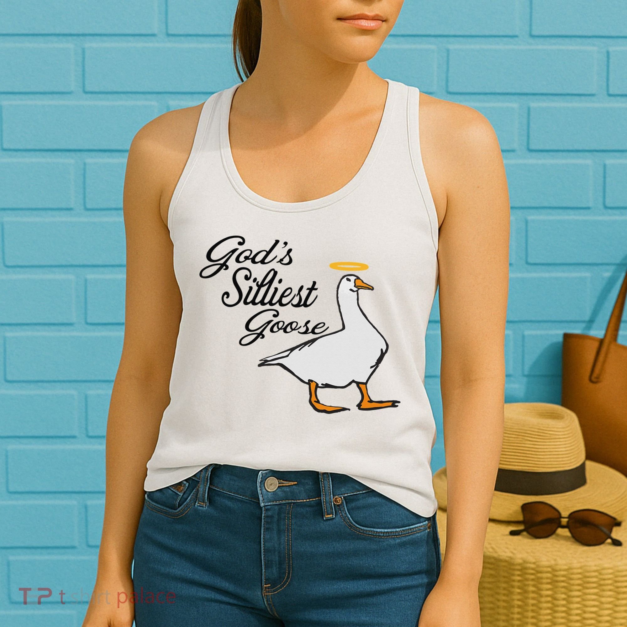 God's Silliest Goose God's Silliest Goose Duck Funny Women's Tank Top