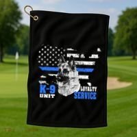 Ger Shepherd Gift K9 Unit Dog Breeder Kgift9 Golf Towel thumb 1