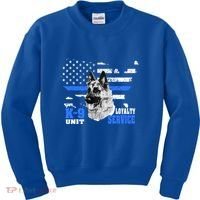 Ger Shepherd Gift K9 Unit Dog Breeder Kgift9 Kids Sweatshirt thumb 0