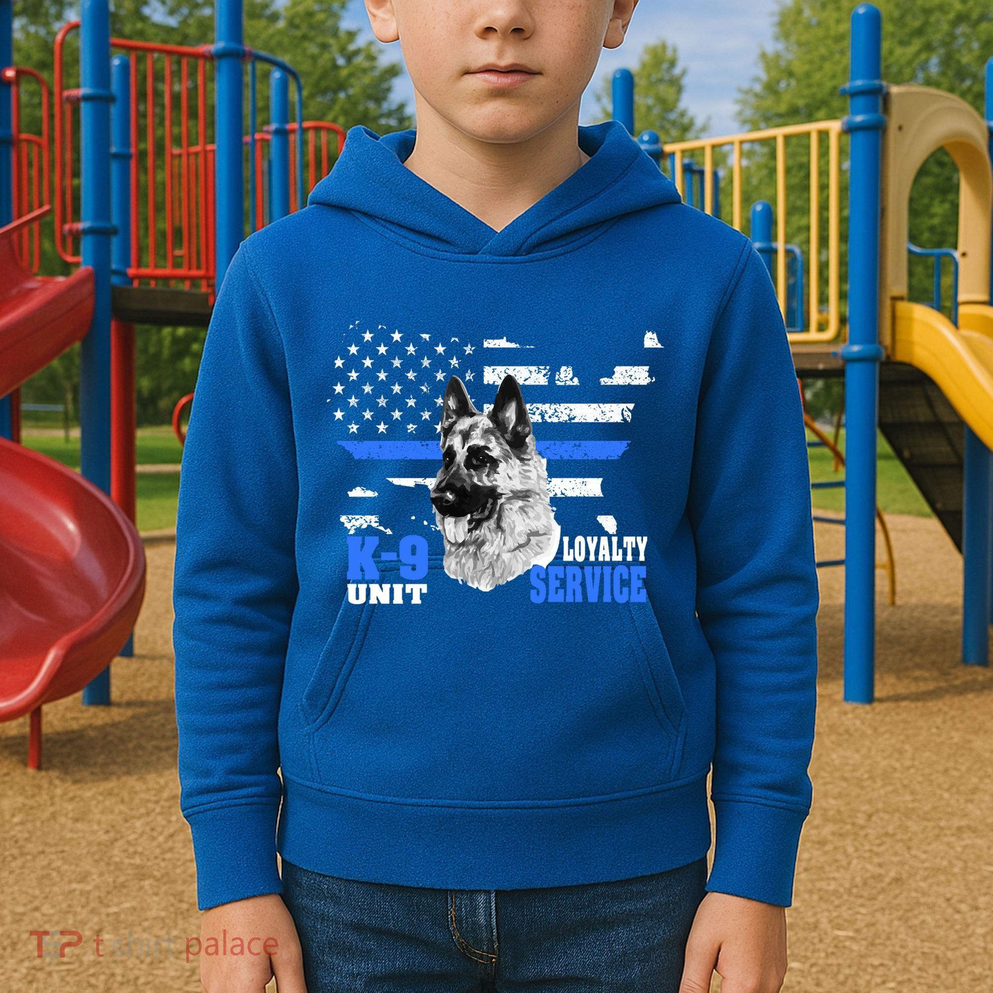 Ger Shepherd Gift K9 Unit Dog Breeder Kgift9 Kids Hoodie