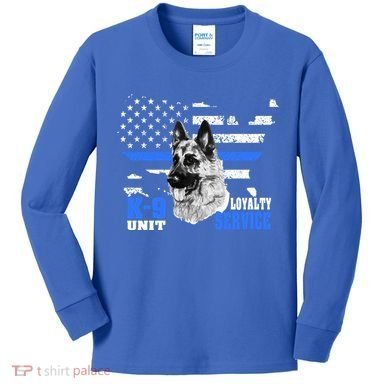 Ger Shepherd Gift K9 Unit Dog Breeder Kgift9 Kids Long Sleeve Shirt