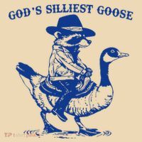 GodS Silliest Goose Funny Racoon & Goose Lovers Tote Bag thumb 4