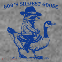 GodS Silliest Goose Funny Racoon & Goose Lovers Toddler Hoodie thumb 2