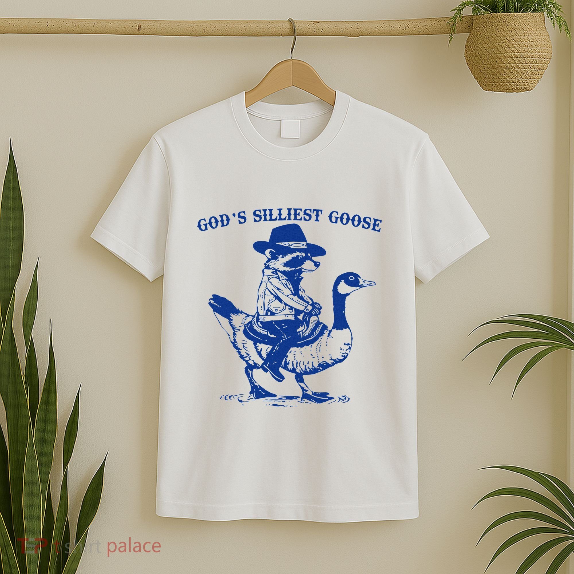 GodS Silliest Goose Funny Racoon & Goose Lovers T-Shirt