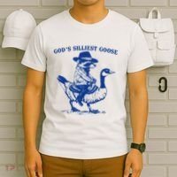 GodS Silliest Goose Funny Racoon & Goose Lovers T-Shirt thumb 6
