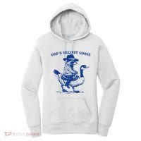 GodS Silliest Goose Funny Racoon & Goose Lovers Women's Hoodie thumb 0