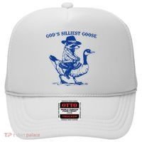 GodS Silliest Goose Funny Racoon & Goose Lovers Hat thumb 0