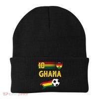 Ghana Soccer Ghanain Football Retro 10 Beanie thumb 0