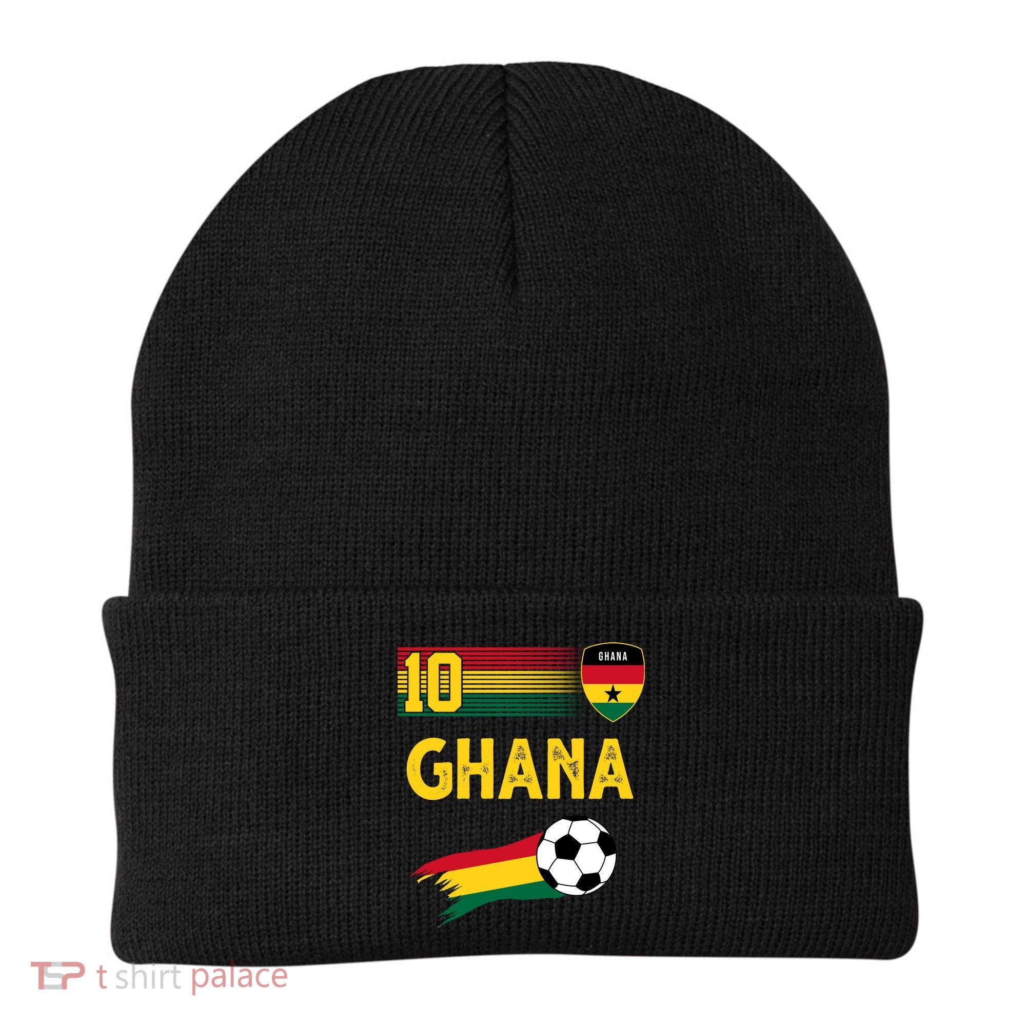 Ghana Soccer Ghanain Football Retro 10 Beanie