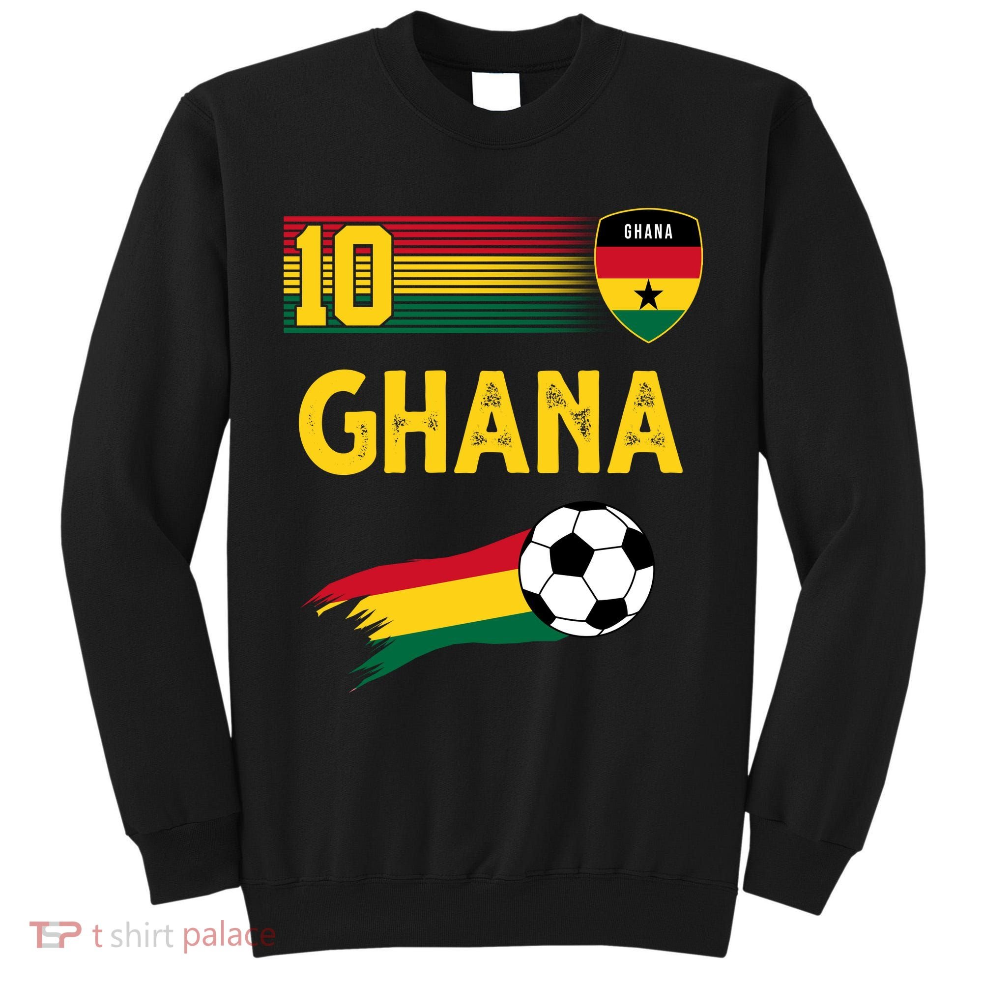 Ghana Soccer Ghanain Football Retro 10 Tall Sweatshirt