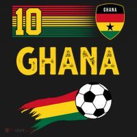 Ghana Soccer Ghanain Football Retro 10 Tall Sweatshirt thumb 2