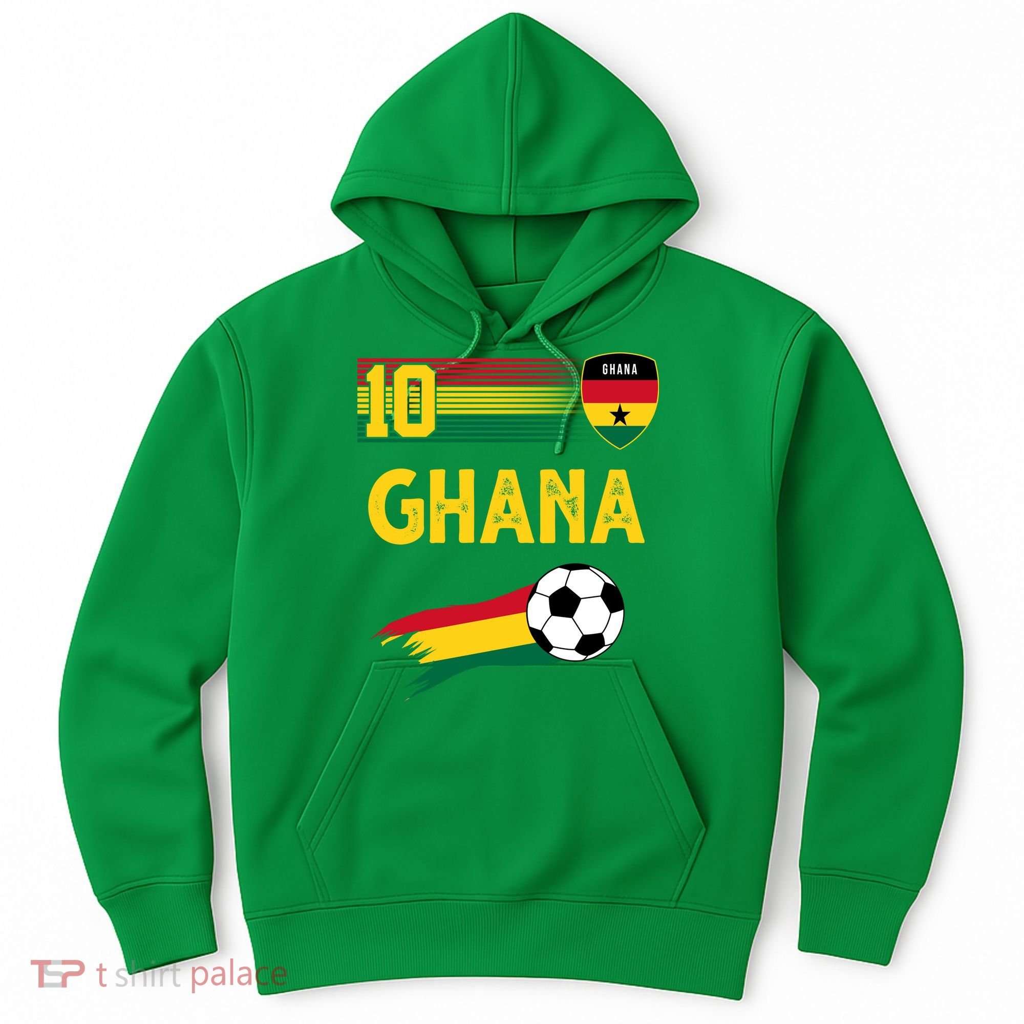 Ghana Soccer Ghanain Football Retro 10 Hoodie