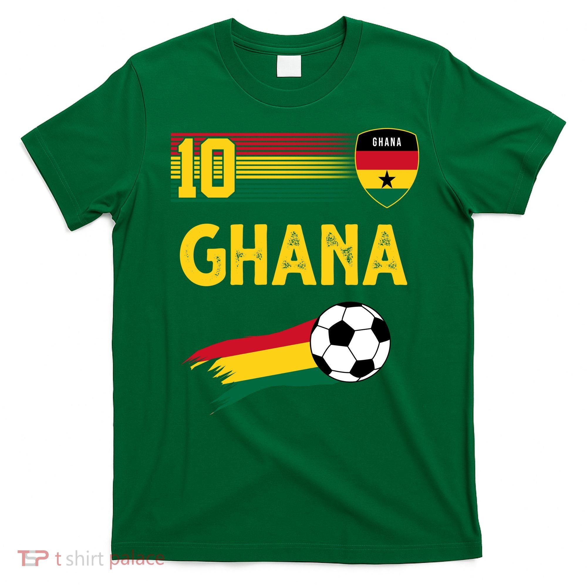 Ghana Soccer Ghanain Football Retro 10 T-Shirt