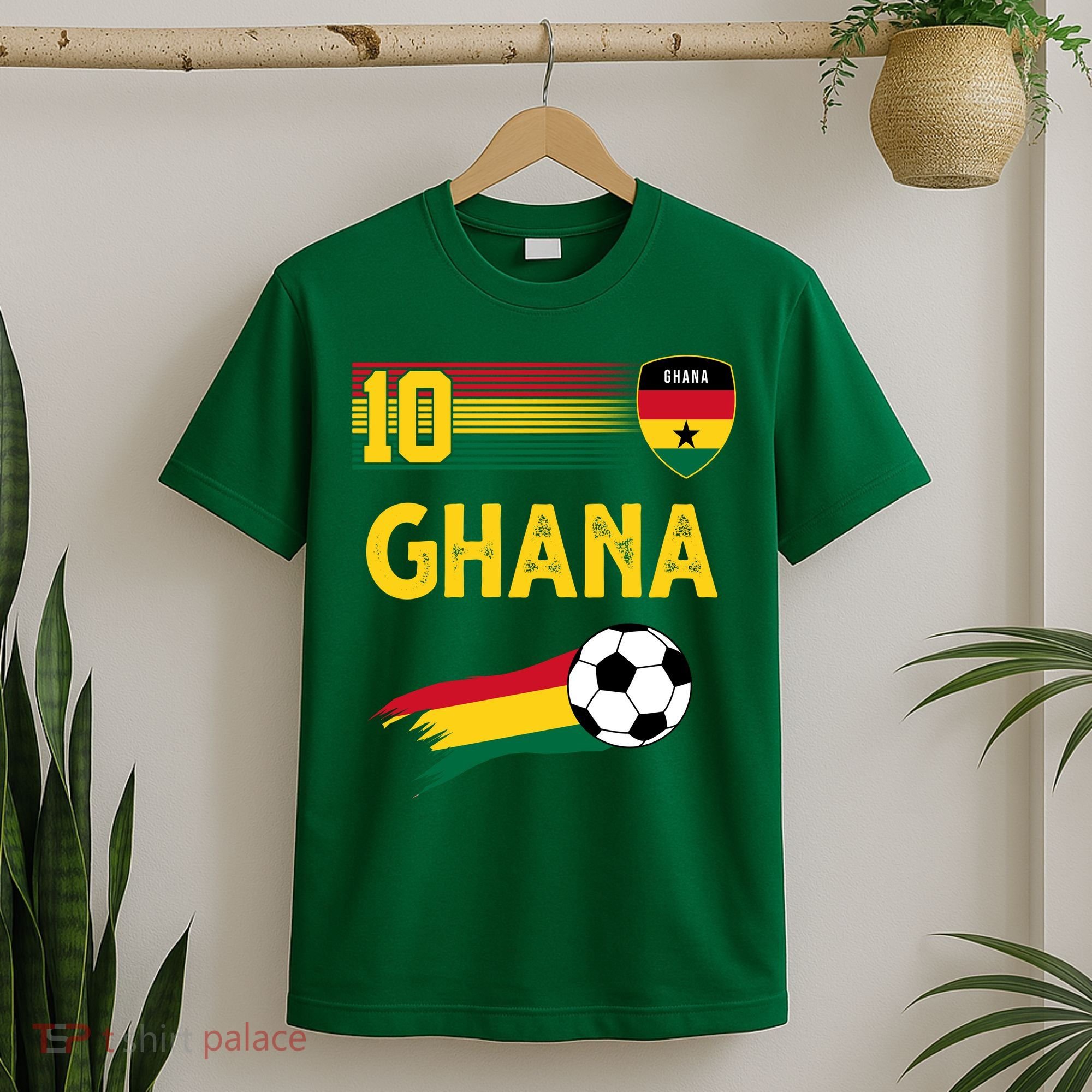 Ghana Soccer Ghanain Football Retro 10 T-Shirt