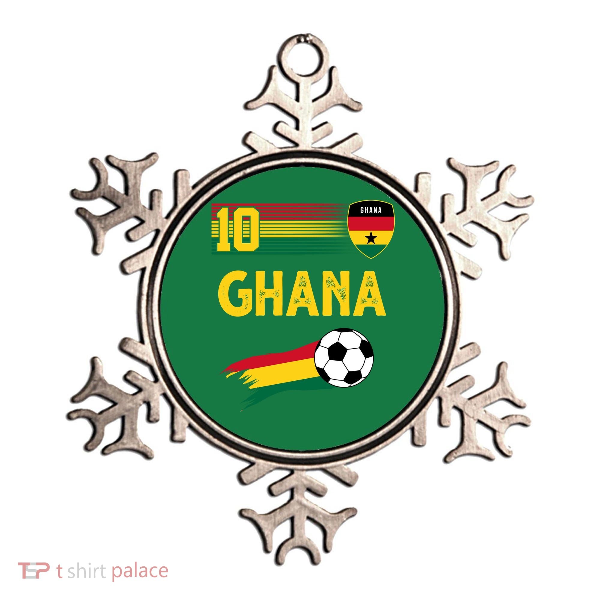 Ghana Soccer Ghanain Football Retro 10 Ornament