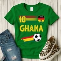 Ghana Soccer Ghanain Football Retro 10 Women's T-Shirt thumb 3