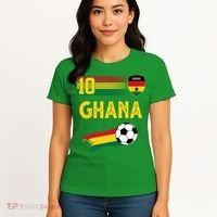 Ghana Soccer Ghanain Football Retro 10 Women's T-Shirt thumb 4