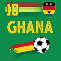 Ghana Soccer Ghanain Football Retro 10 Kids Sweatshirt thumb 2
