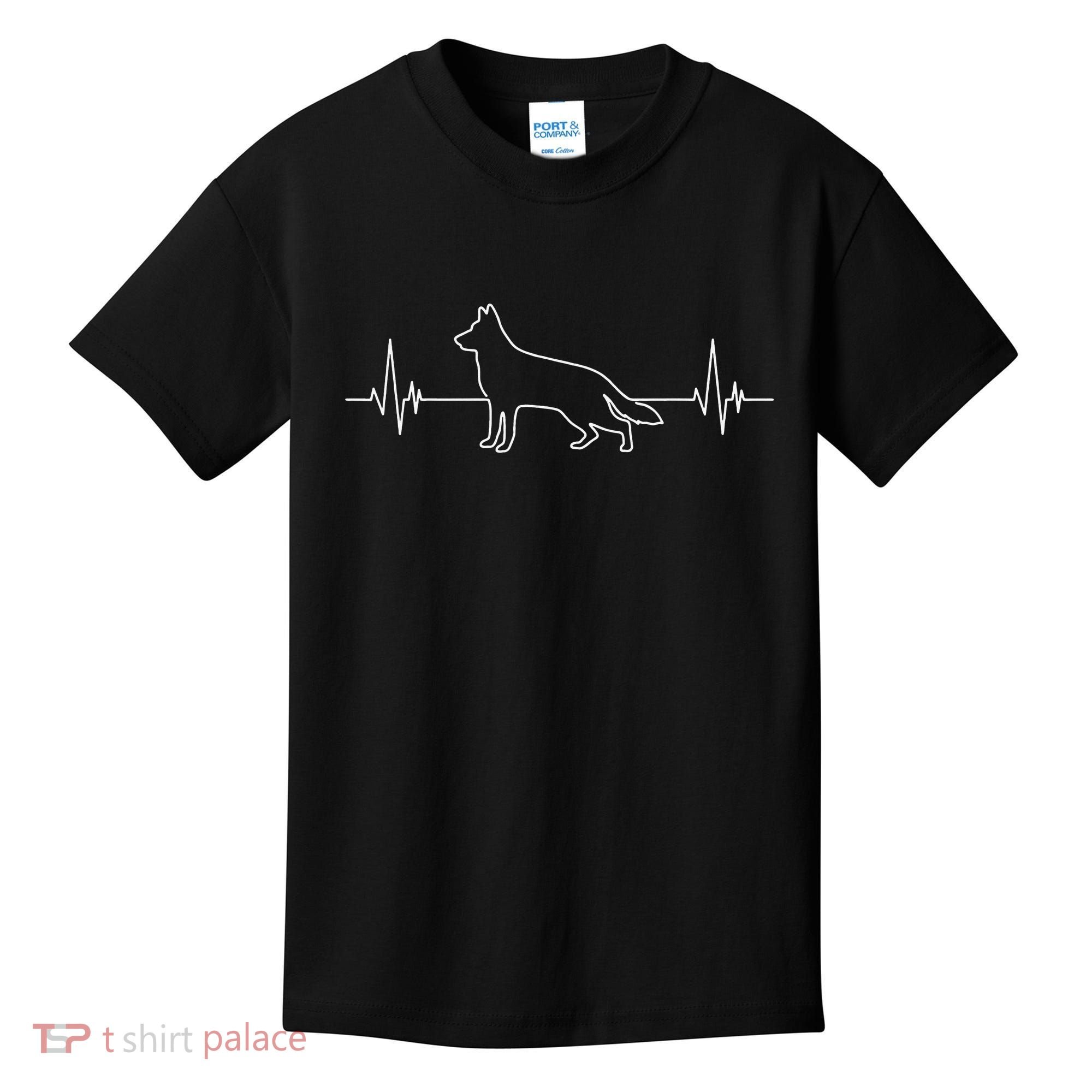 German Shepherd German Shepherd Heartbeat Kids T-Shirt