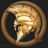 Golden Spartan Gladiator Warrior Helmet Women's Sweatshirt thumb 2