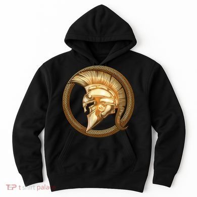 Golden Spartan Gladiator Warrior Helmet Hoodie