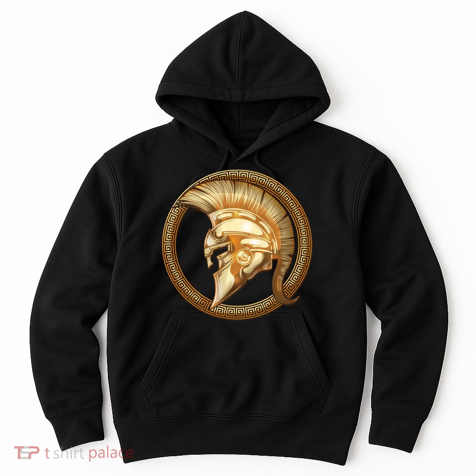 Golden Spartan Gladiator Warrior Helmet Hoodie