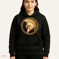 Golden Spartan Gladiator Warrior Helmet Hoodie thumb 5