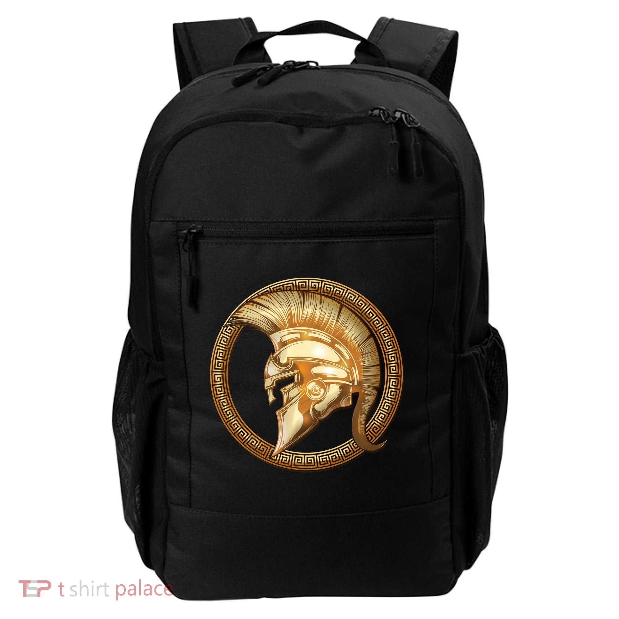 Golden Spartan Gladiator Warrior Helmet Backpack