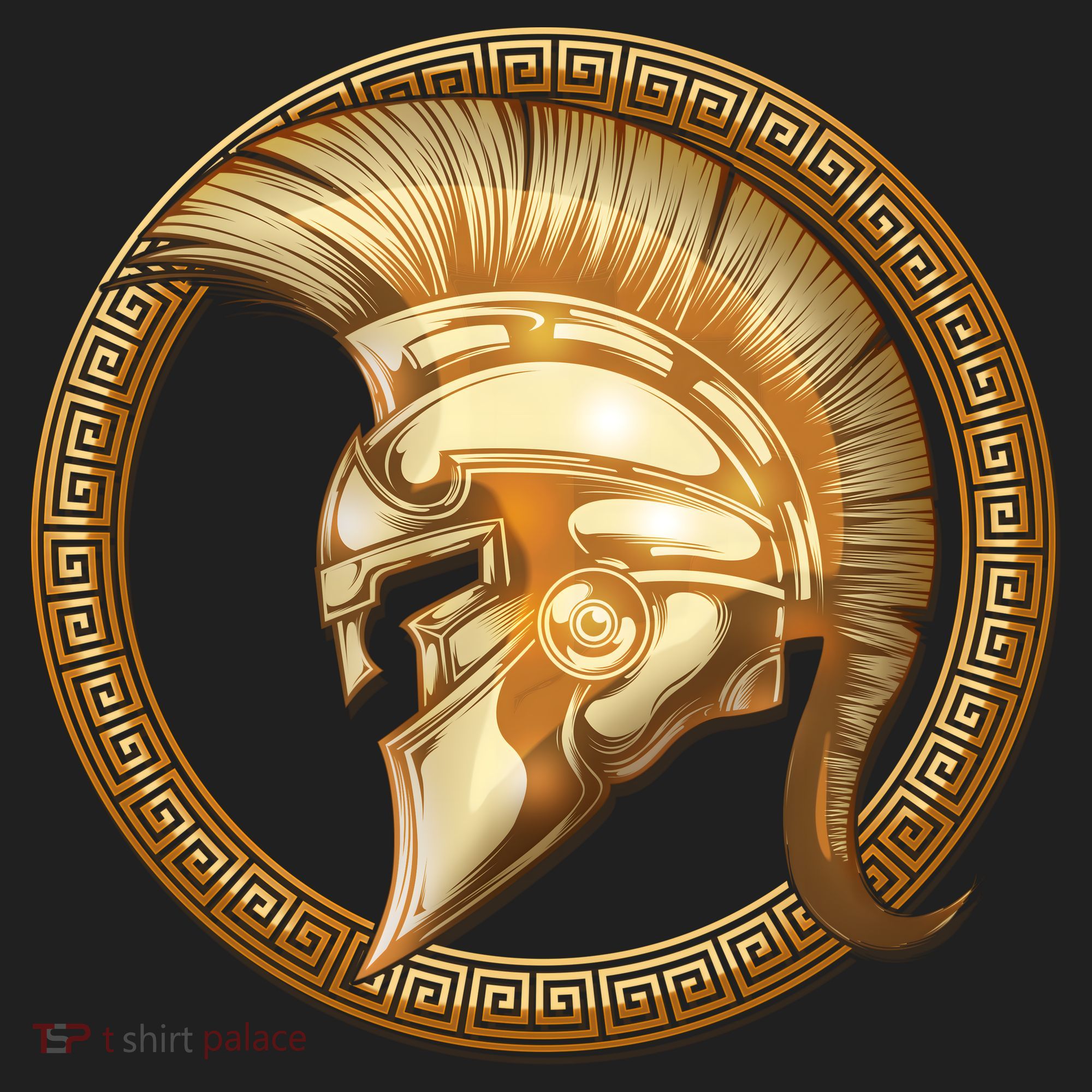 Golden Spartan Gladiator Warrior Helmet Tumbler