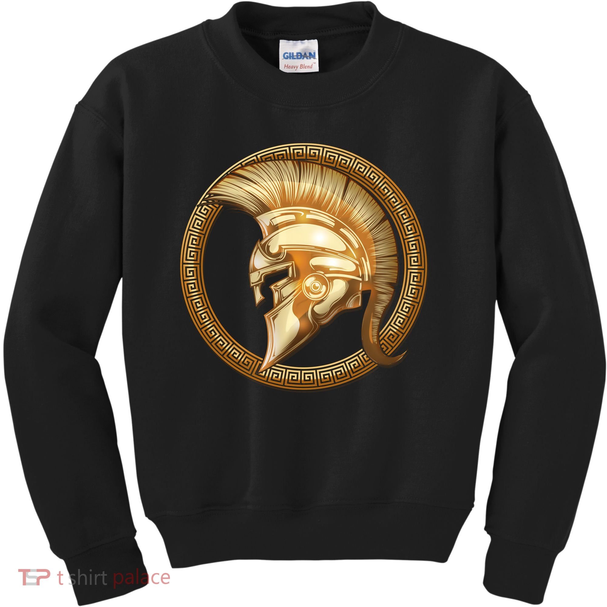 Golden Spartan Gladiator Warrior Helmet Kids Sweatshirt