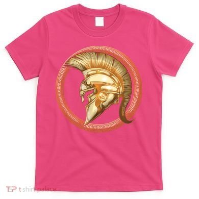 Golden Spartan Gladiator Warrior Helmet T-Shirt