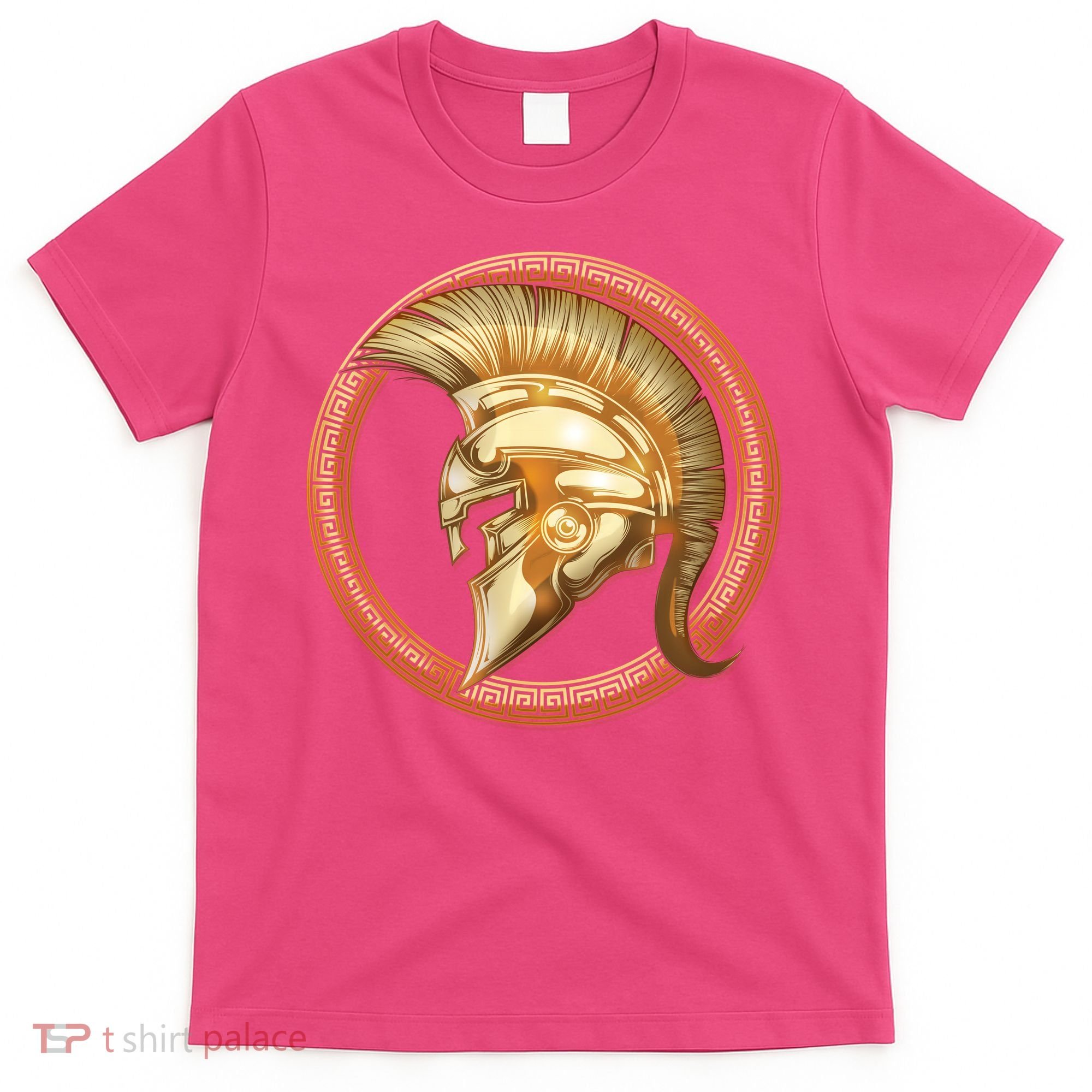 Golden Spartan Gladiator Warrior Helmet T-Shirt
