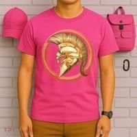 Golden Spartan Gladiator Warrior Helmet T-Shirt thumb 6