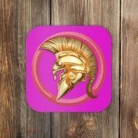Golden Spartan Gladiator Warrior Helmet Coaster thumb 0