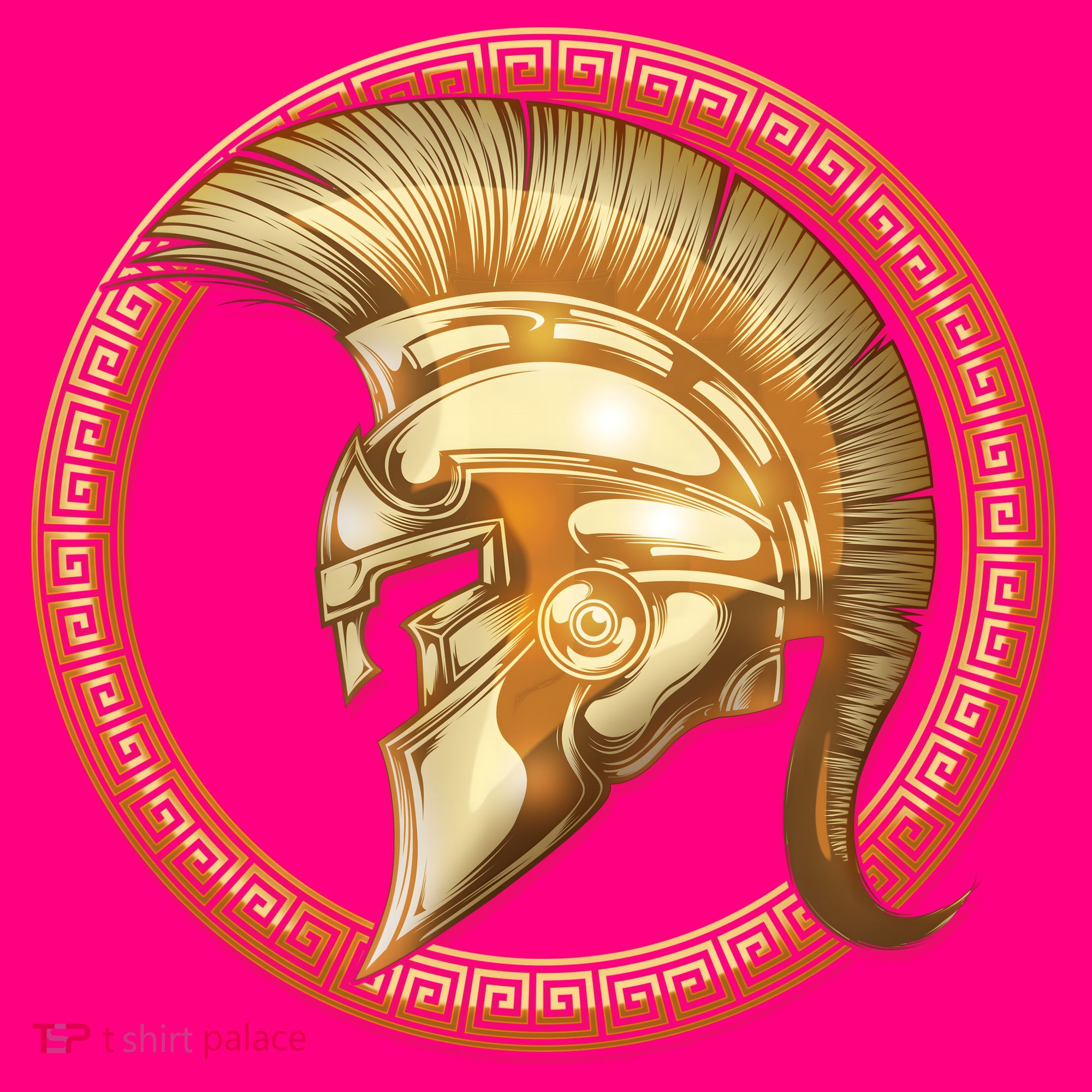 Golden Spartan Gladiator Warrior Helmet Coaster