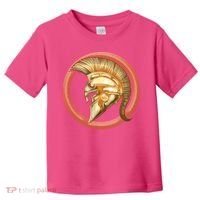 Golden Spartan Gladiator Warrior Helmet Toddler T-Shirt thumb 0
