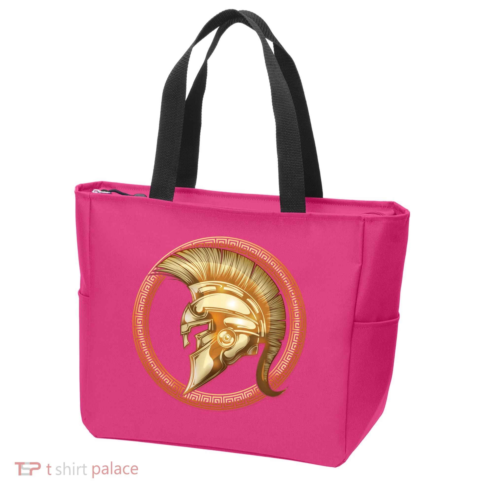 Golden Spartan Gladiator Warrior Helmet Tote Bag
