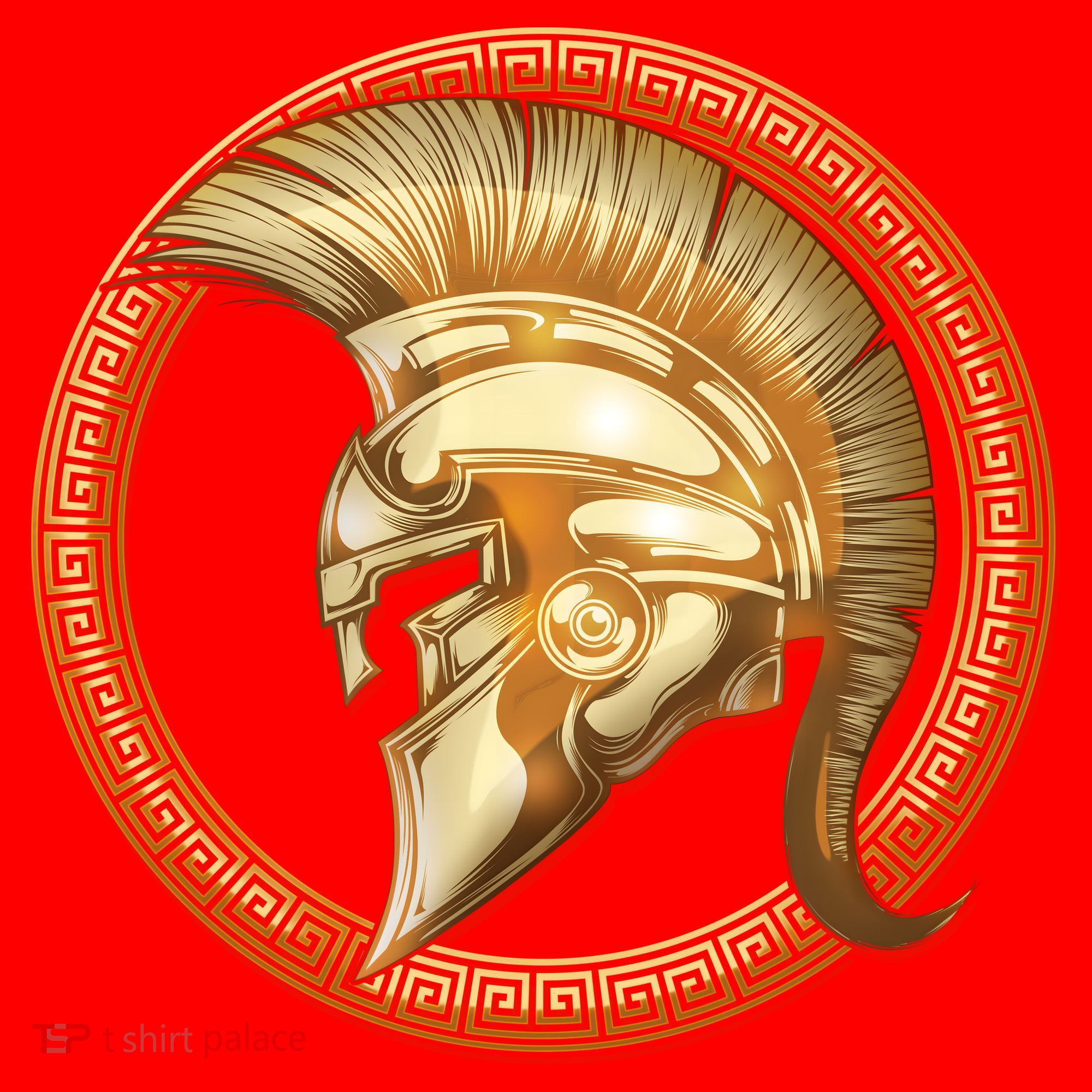 Golden Spartan Gladiator Warrior Helmet Santa Hat