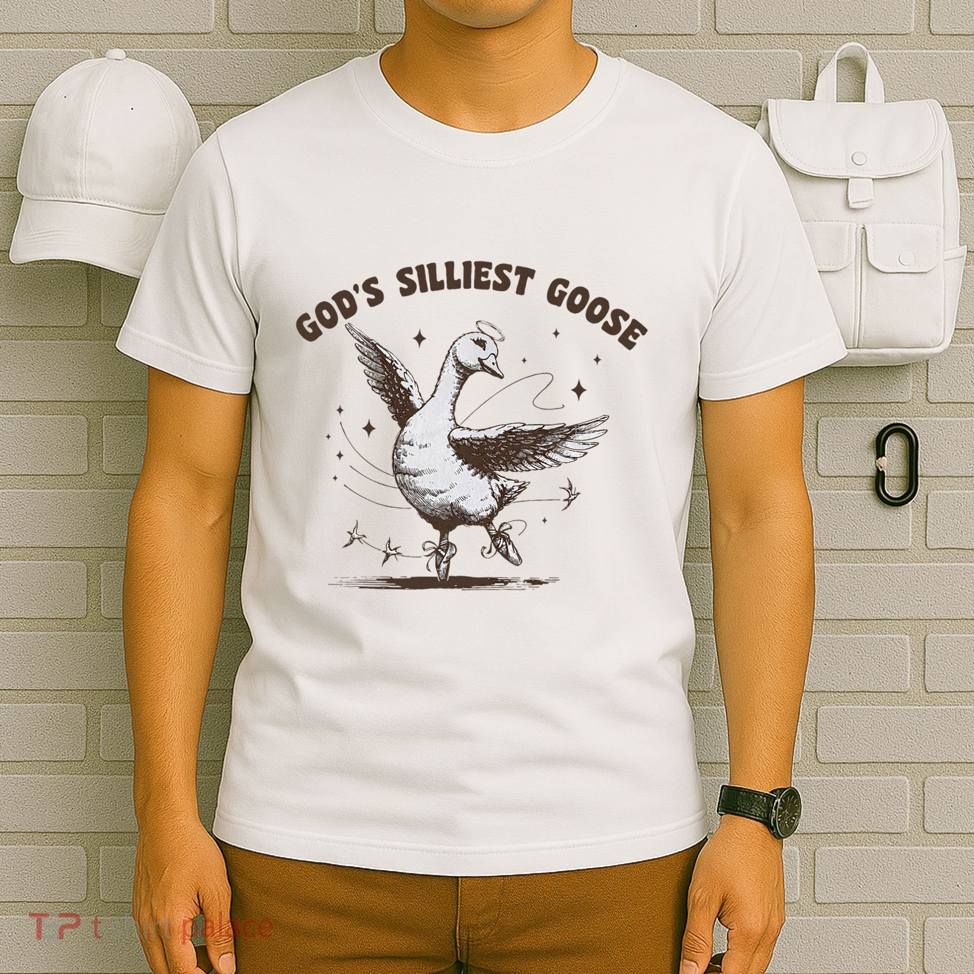 GodS Silliest Goose Funny Goose Sarcastic Vintage 90s T-Shirt