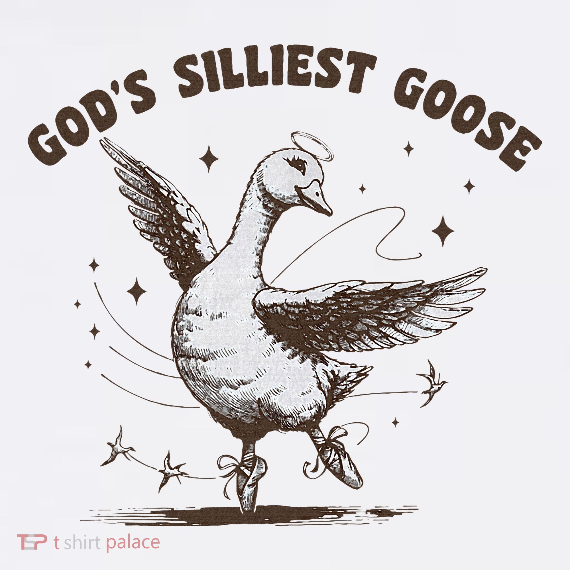 GodS Silliest Goose Funny Goose Sarcastic Vintage 90s T-Shirt