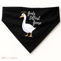Gods Silliest Goose USA-Made Doggie Bandana thumb 0