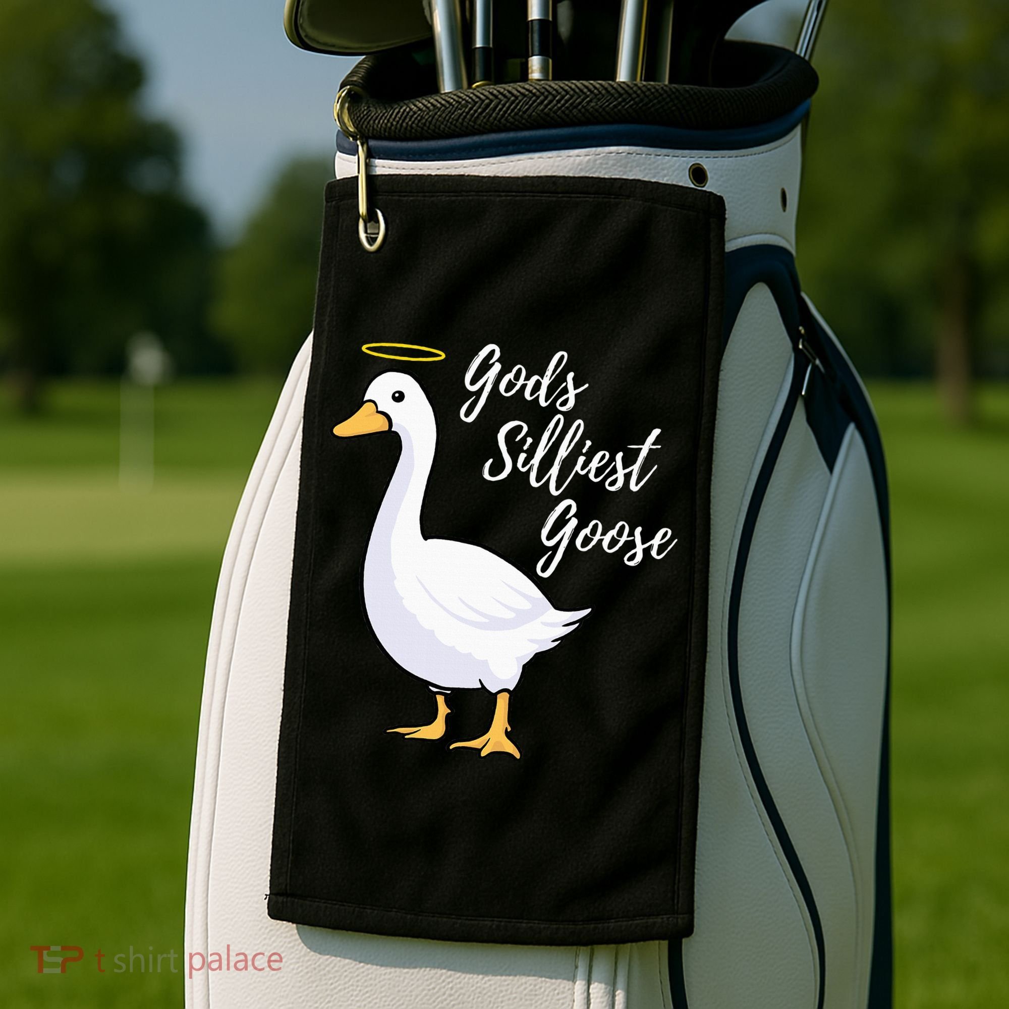 Gods Silliest Goose Golf Towel
