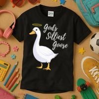 Gods Silliest Goose Kids T-Shirt thumb 3