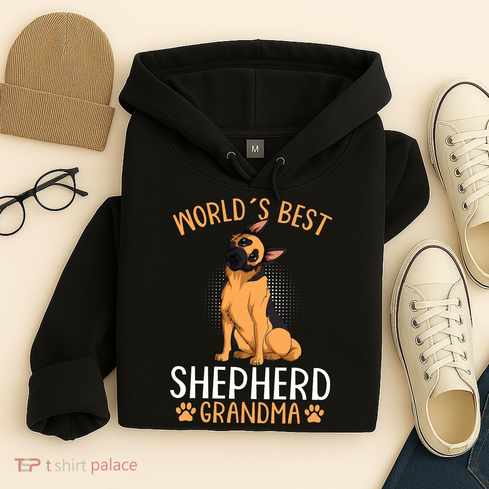 German Shepherd Grandma Dog Hoodie