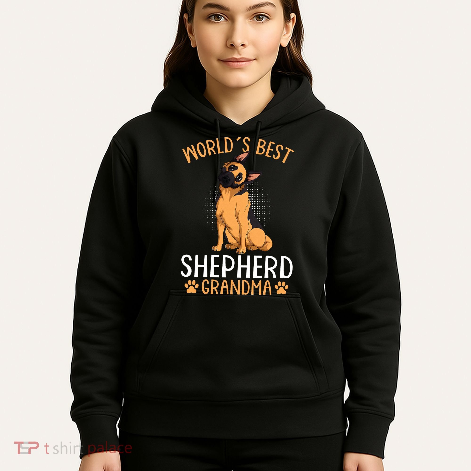 German Shepherd Grandma Dog Hoodie