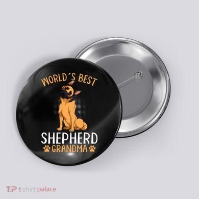 German Shepherd Grandma Dog Button