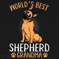 German Shepherd Grandma Dog Button thumb 1