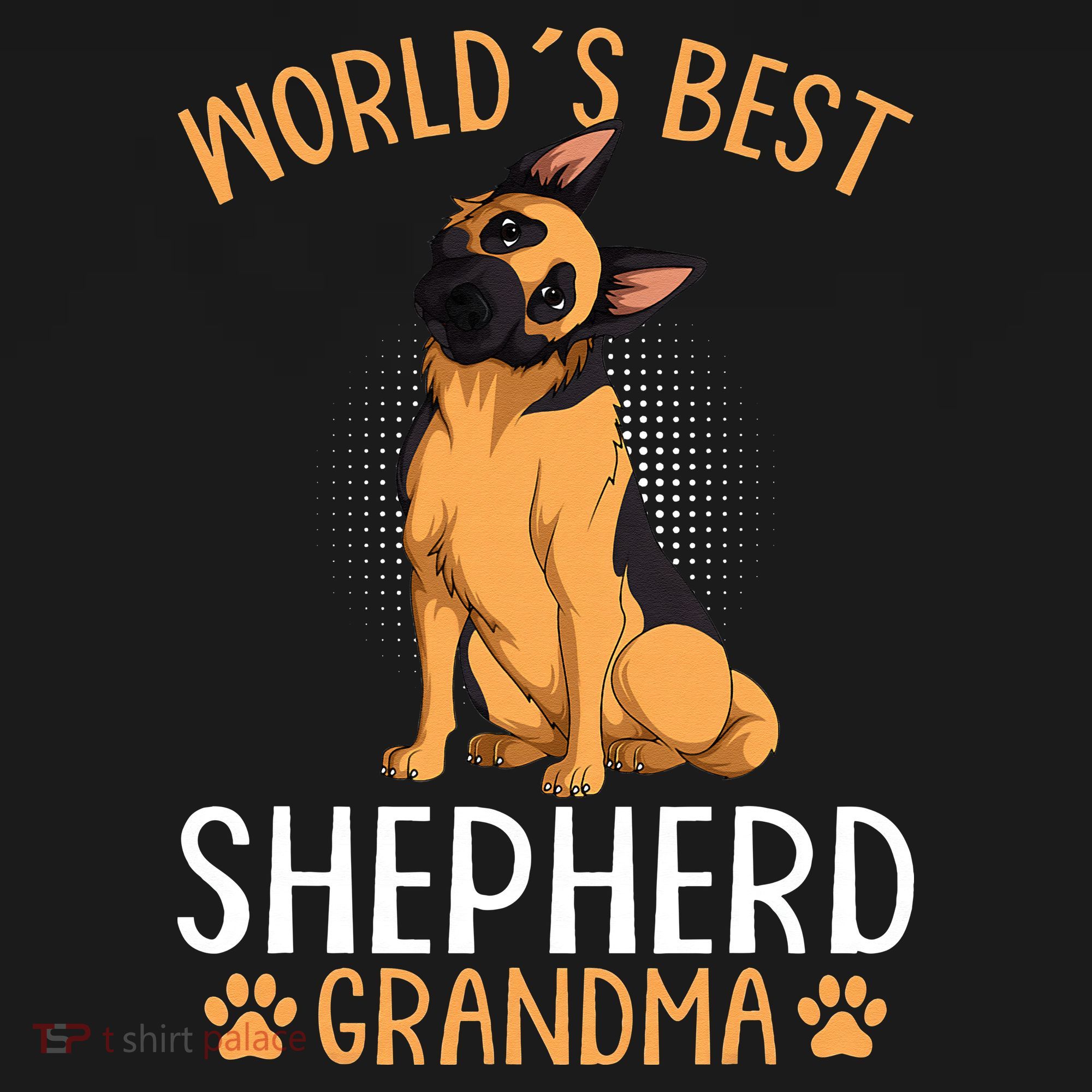 German Shepherd Grandma Dog Button