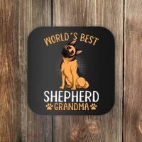 German Shepherd Grandma Dog Coaster thumb 0
